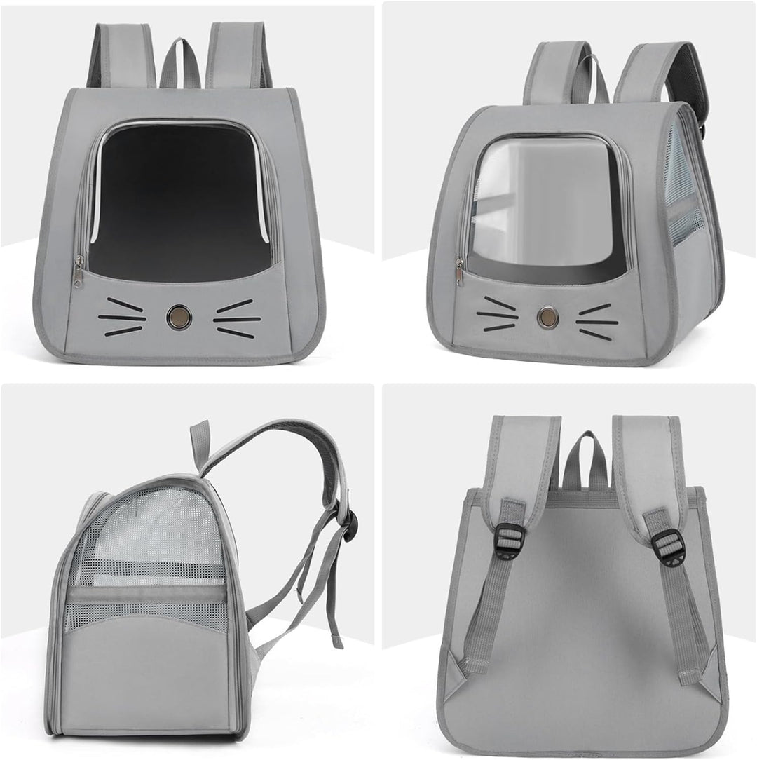 Haustier Rucksack für Kleine Hunde Katzen, Tragbare und Faltbare Katzenrucksack, Hunderucksack, Trag