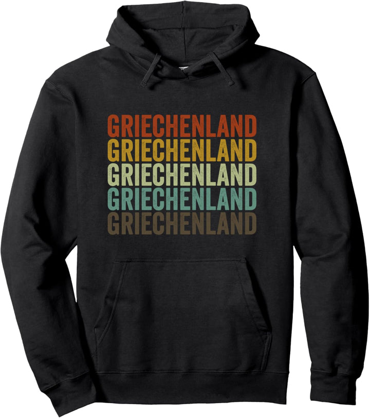 Griechenland Retro Vintage Pullover Hoodie