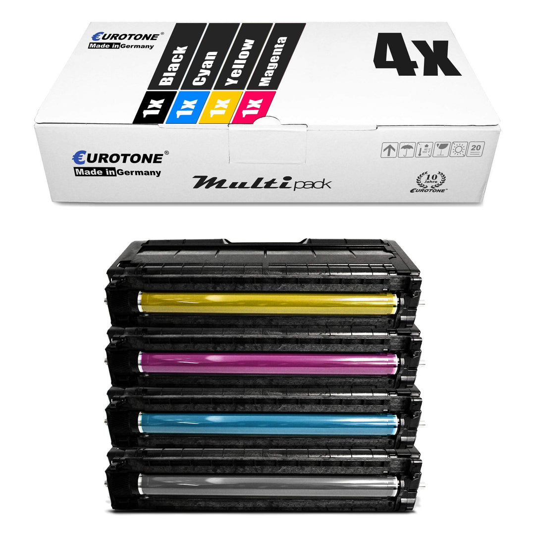 4X Eurotone Toner für Ricoh Aficio SP C 250 sf SFw e DN ersetzt Set aus 4, Set aus 4