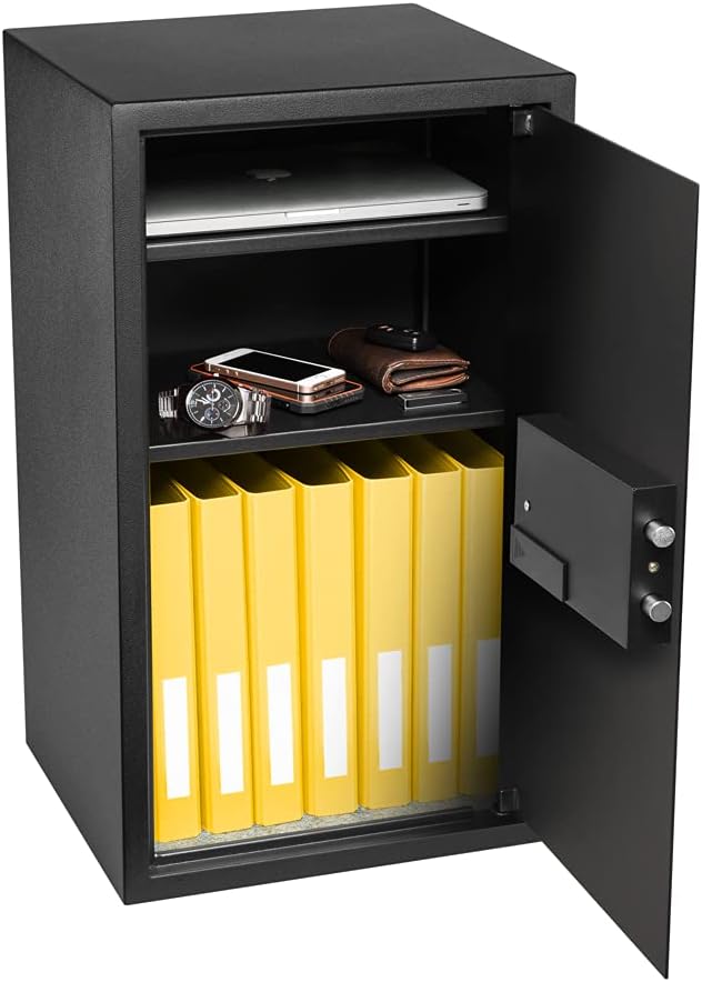 HomeSafe HV70E Tresor mit Elektronikschloss, 70x40x36cm (HxBxT), Digitaler Tresor für Zuhause und Bü