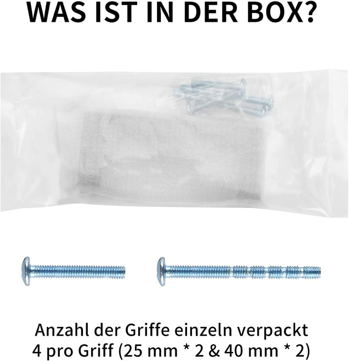 LONTAN 10 Stück Küchengriffe Schwarz 192mm lochabstand Schrankgriffe Schwarz Griffe für Küchenschrän