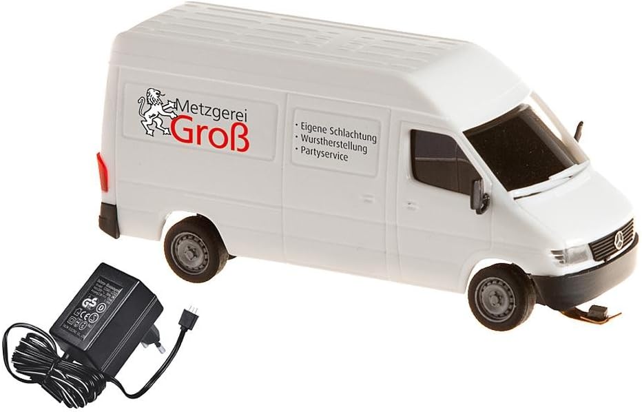 FALLER Car System Start-Set MB Sprinter Modellbausatz mit 9 Einzelteilen I Modelleisenbahn Zubehör H