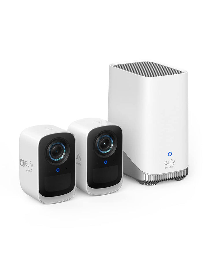 eufy Security eufyCam S300 3C, Überwachungskamera aussen,4K kabellose Überwachungskamera mit Gesicht