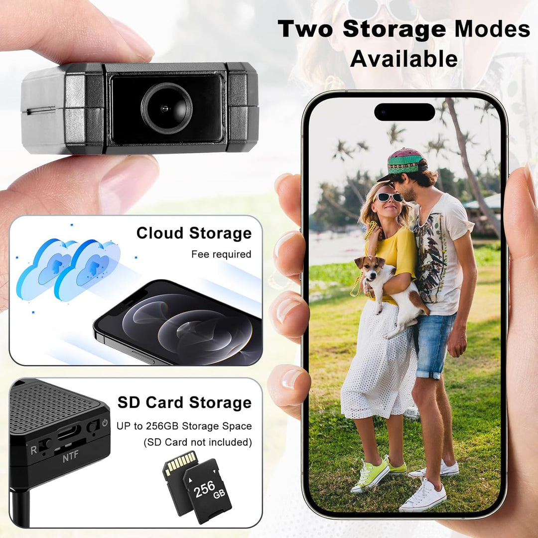 Mini Kamera, 1080P HD WLAN Überwachungskamera Innen 180° drehbarem Objektiv, für Live Übertragung Ha