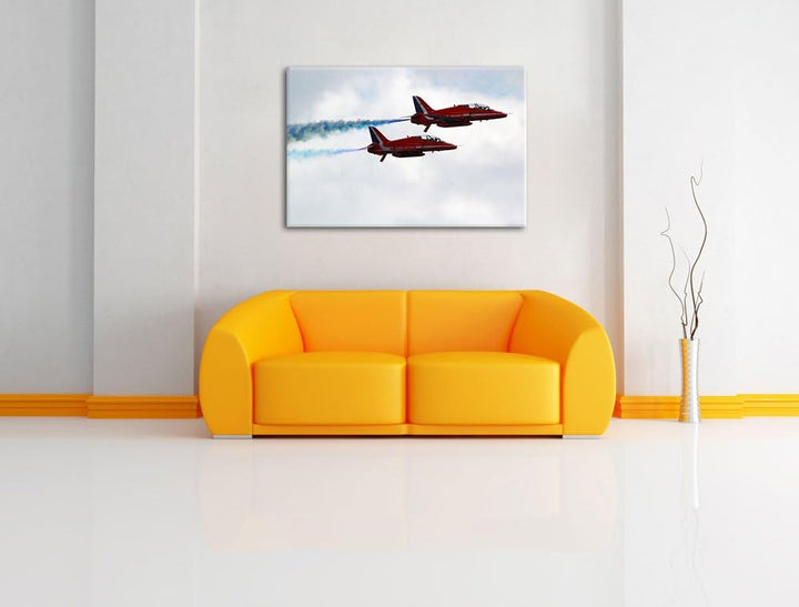 Pixxprint Royal Air Force 100x70cm Leinwandbild Wandbild Kunstdruck, 100x70