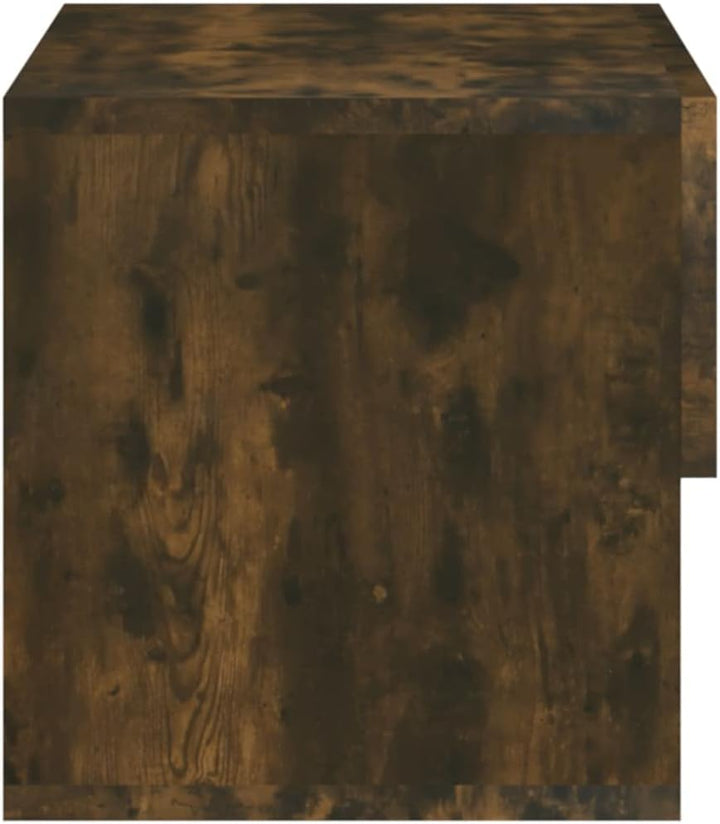 WIFESE Wand-Nachttische 2 STK. Räuchereiche Holzwerkstoff 46x29,5x30 cm Nachtschrank Nachtkästchen B