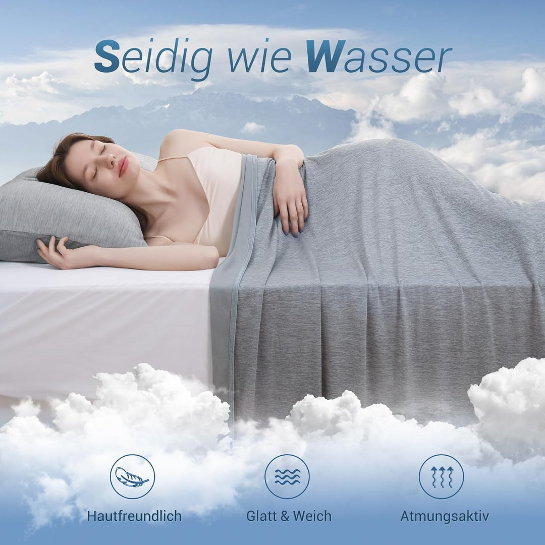 Elegear Kühldecke 130 x 170cm, Japanische Arc-Chill 3.0 Q-Max>0,5 Kühlfasern Selbstkühlende Sommerde