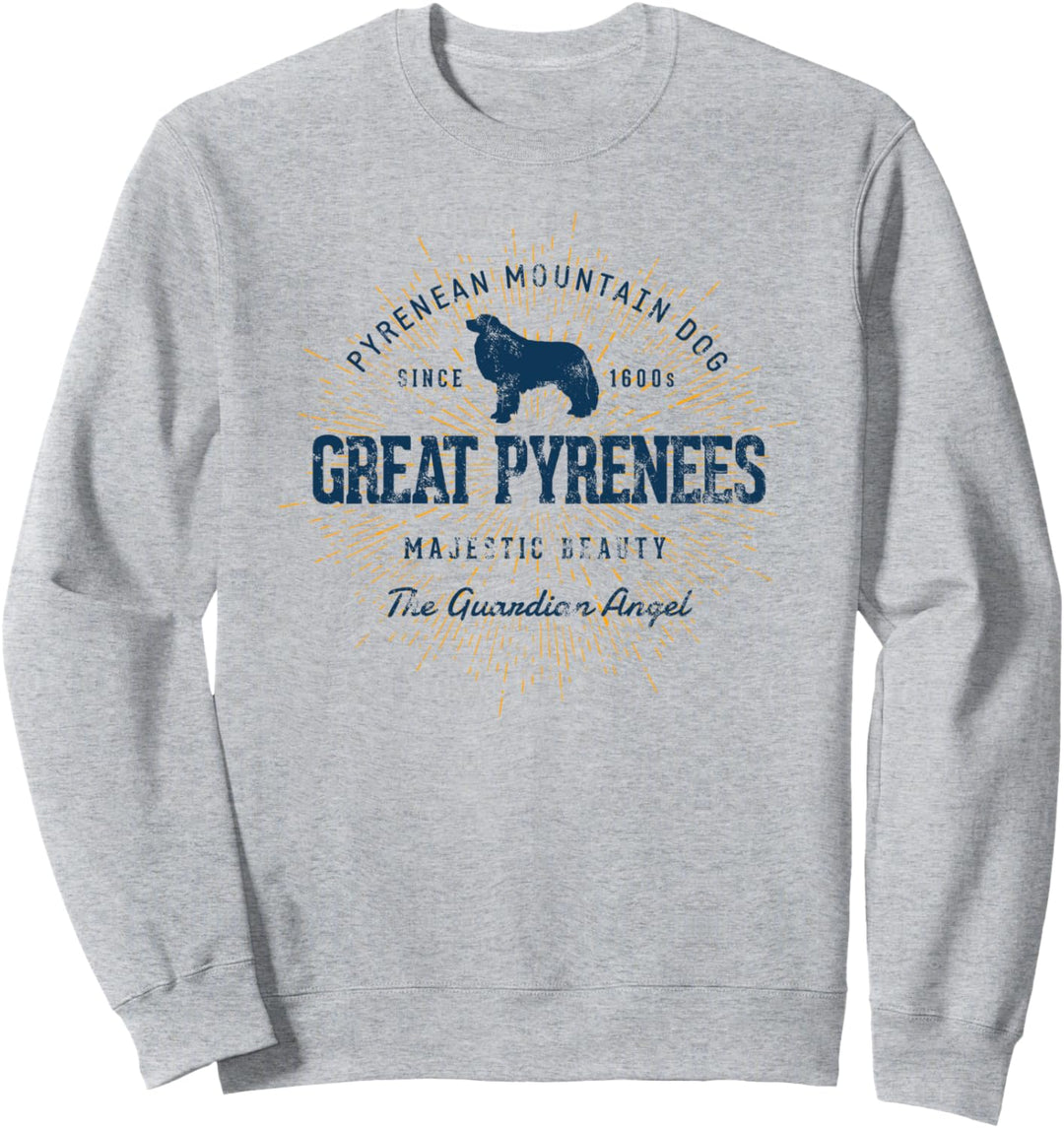 Pyrenean Mountain Dog Geschenk Vintage Pyrenäen-Berghund Sweatshirt