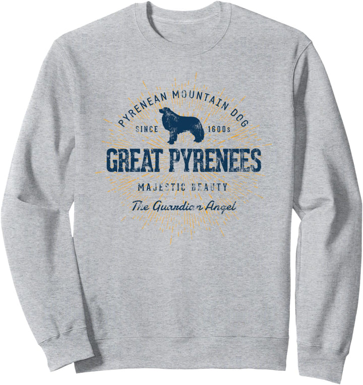 Pyrenean Mountain Dog Geschenk Vintage Pyrenäen-Berghund Sweatshirt