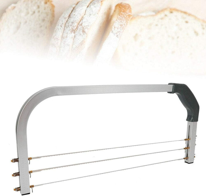 Cake Leveler Adjustable Cake Leveler - Edelstahl-Kuchenschneider mit 3 Drähten, Höhenverstellbar (1-