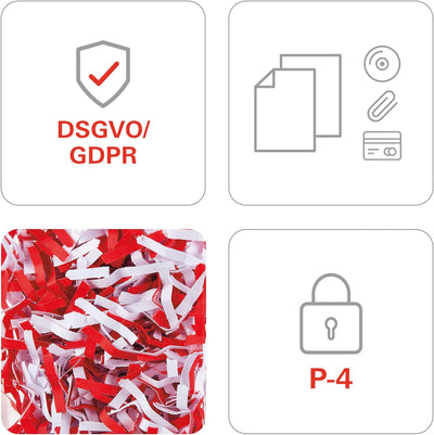 HSM shredstar X15 Aktenvernichter, Sicherheitsstufe P-4, 15 Blatt (Partikelschnitt) mit CD-Schredder