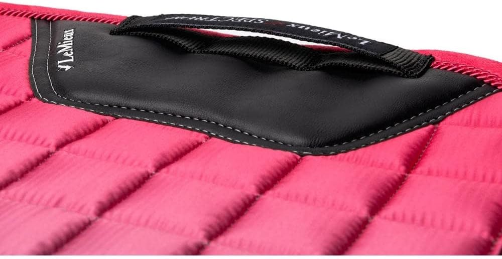 LeMieux Prosport Suede Dressage Square Dressurschabracke L Wassermelonen-Spektrum, quadratisch, L Wa