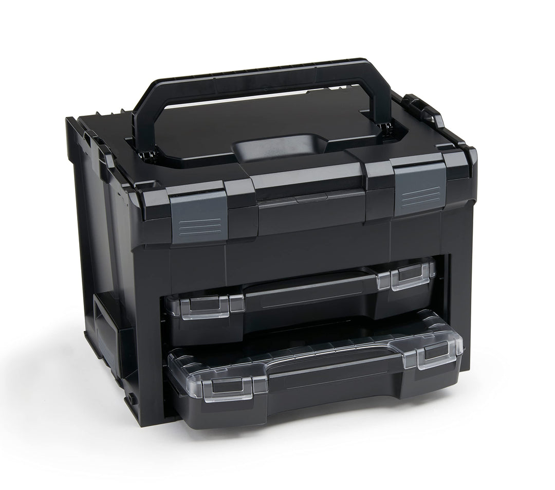 L-BOXX Sortimo Werkzeugkoffer-Set LS-BOXX 306 schwarz mit 2x i-BOXX leer | Transportsystem Werkzeug