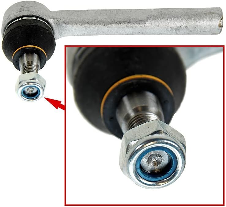 BESTPRICE 2x Spurstange vorne, 2x Spurstangekopf Kompatibel mit OPEL ASTRA H (A04) (L70), ZAFIRA B (