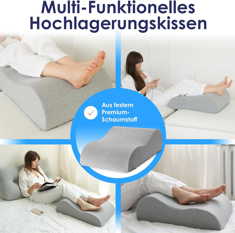 DYNMC you Venenkissen Beinhochlagerungskissen - Beinkissen für Entlastung der Beine - Lagerungskisse