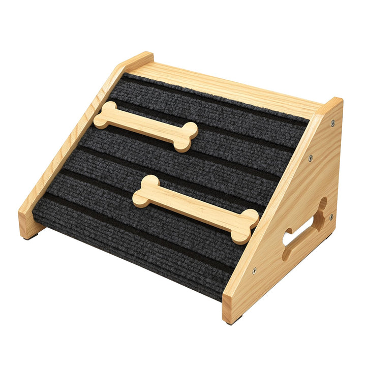 Hundetreppe 25cm Innen Hunderampe für kleine Hunde Sofa Haustiertreppe aus Holz Hundekletterrampe Ka