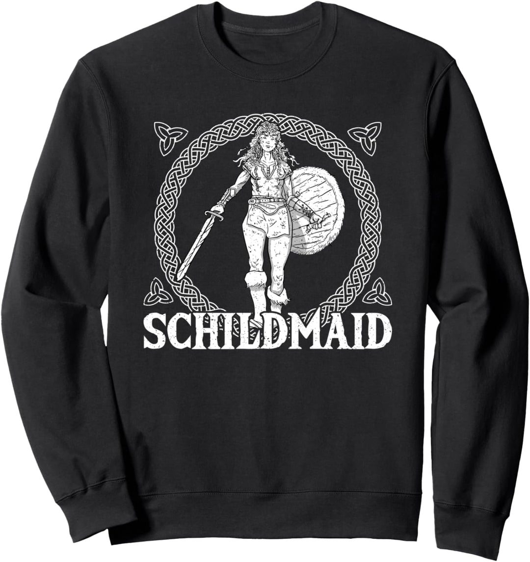 Wikinger Schildmaid Kostüm Damen, Kriegerin Wikinger Frauen Sweatshirt