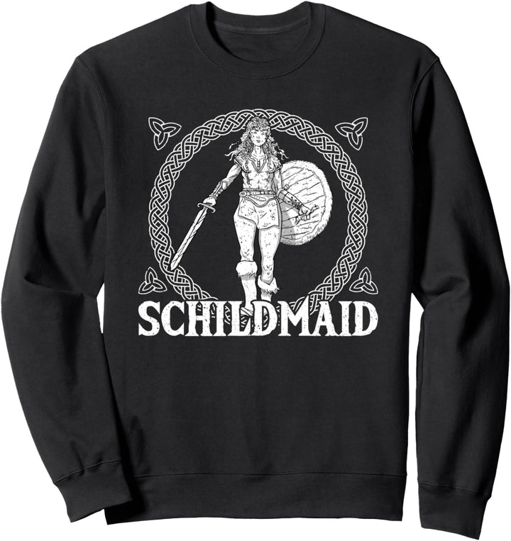 Wikinger Schildmaid Kostüm Damen, Kriegerin Wikinger Frauen Sweatshirt