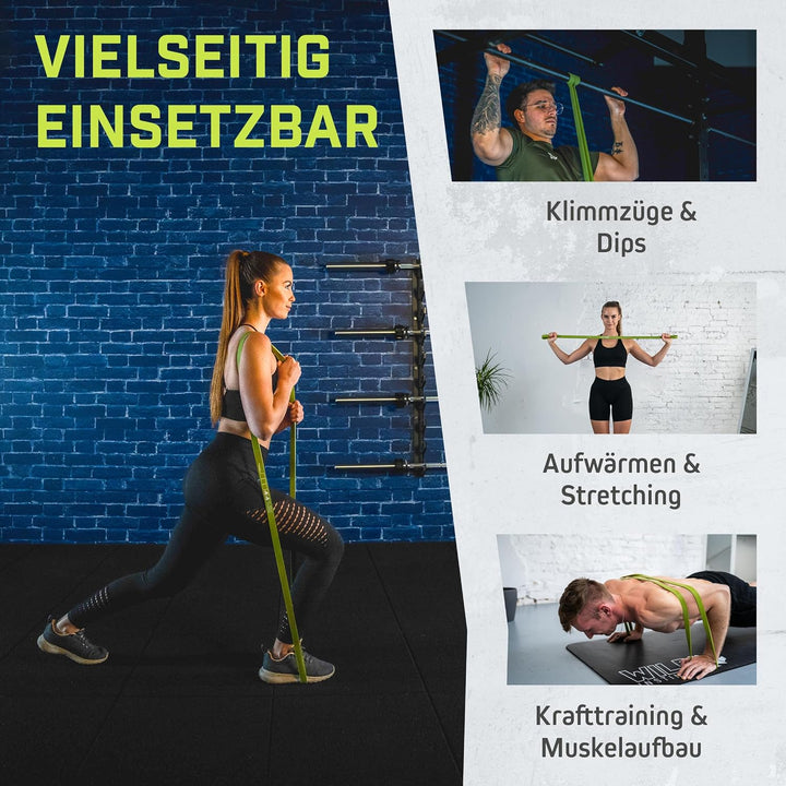 Wild Instincts® Premium Widerstandsbänder Krafttraining/Pull Up Band für Klimmzüge, Fitnessbänder Se