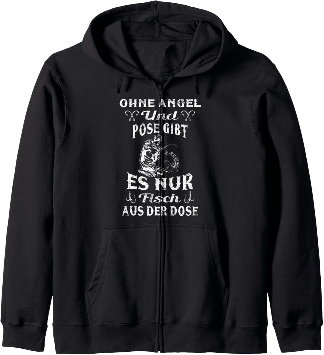 ohne Angeln und Pose gibt es nur Fisch aus der Dose Carp Kapuzenjacke