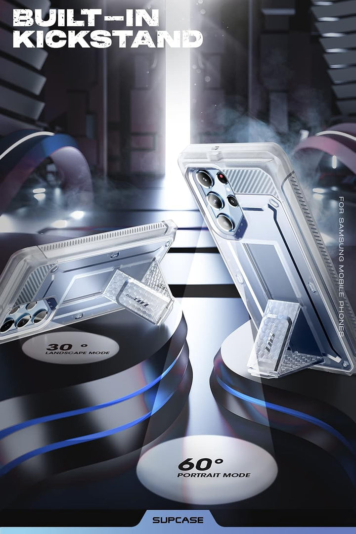 SUPCASE Schutzhülle für Samsung Galaxy S22 Ultra 5G (2022), 2 Displayschutzfolien vorne (ohne Folie