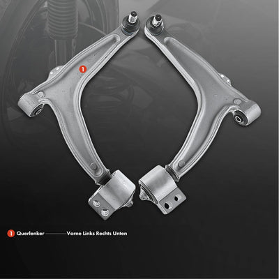 Frankberg 2x Querlenker Vorderachse Kompatibel mit Croma 194 2005-2011 Signum 2003-2018 Vectra C 200