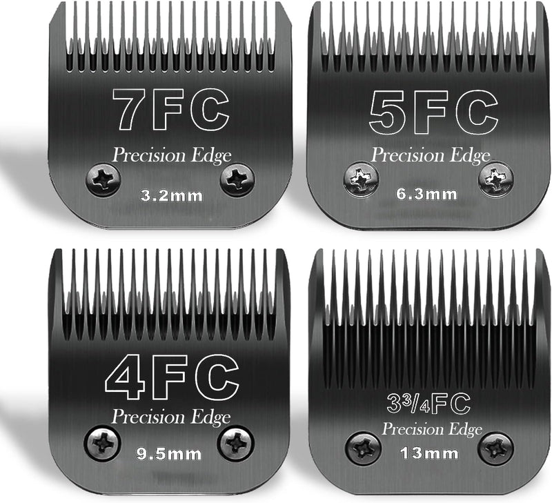 7FC+5FC+4FC+3FC Ersatzmesser für Hundepflege, kompatibel mit den Serien Heiniger/Moser Max45/Andis/O