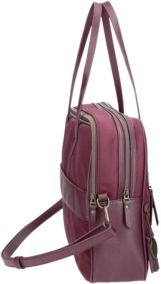 El Potra Wolle, lässig, schwarz, 22 x 25 x 10 cm, Polyester und PU, Schwarz, Lässiger Rucksack doppe