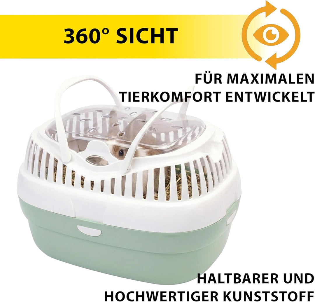 Ferplast Transportbox für Hamster und andere kleine Nagetiere Aladino Medium Reisekäfig für Hamster,