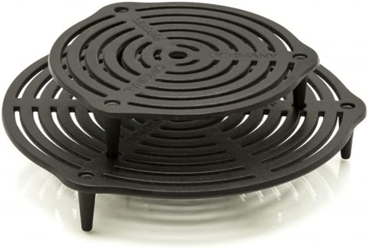 Petromax Stapelrost gr-s30 - Gusseisen Grillrost &amp; Untersetzer | Passgenauer Gusseisenrost für Feuer