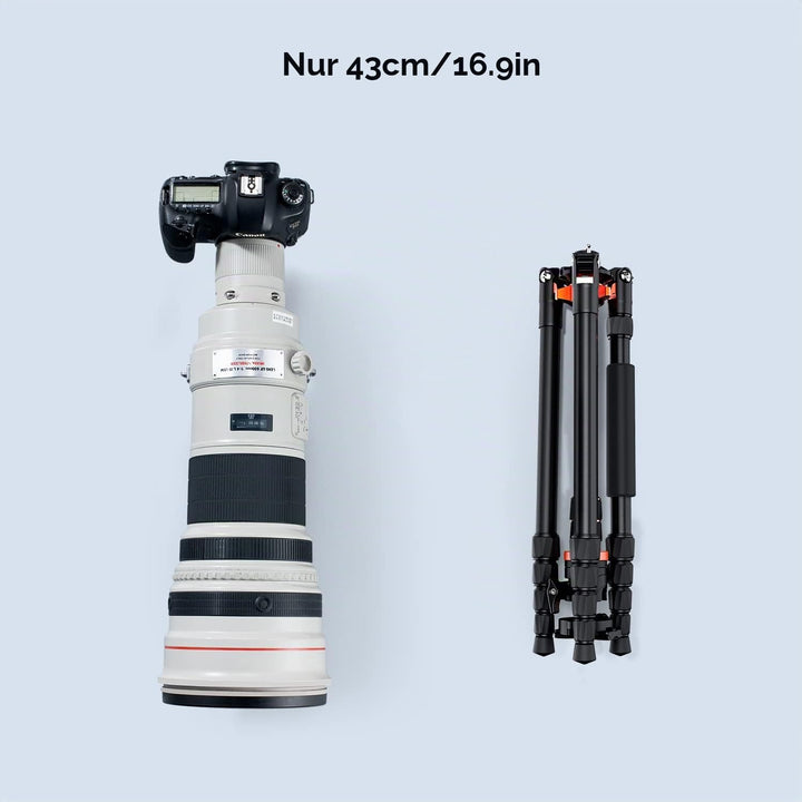 K&amp;F Concept 198cm Kamera Stativ，Aluminium Tripod, Stativ mit Monopod Funktion, 360° Panorama Kugelko