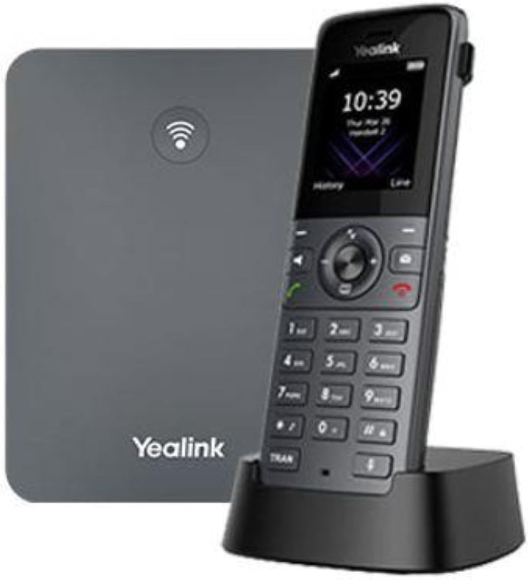 Yealink W73P DECT IP Telefon System (W70B Basis + W73H Handset) Schwarz W73P (Basis W70B und W73H Mo
