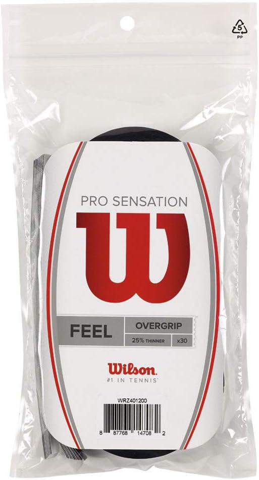 Wilson Pro Sensation Overgrip 30er-Pack Schwarz, Schwarz