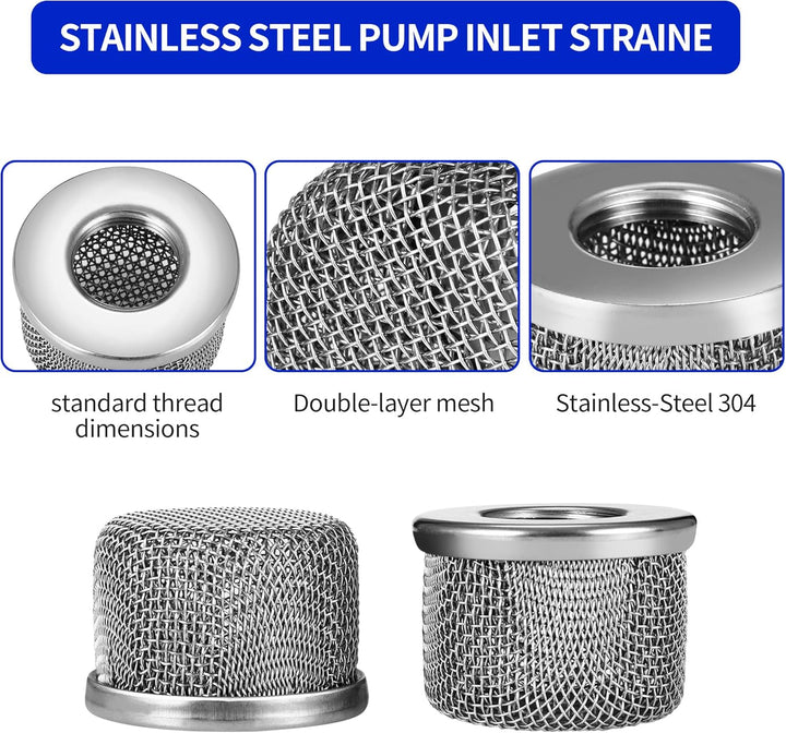 181072 Pumpeneinlasssieb Siebfilter für Graco Airless Farbspritzgeräte 695, 795, 1095, 1595, 3900, 5
