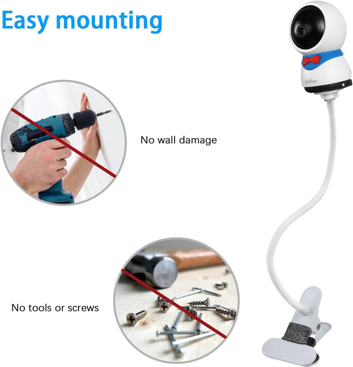 Babyphone Halterung für BOIFUN‎ Baby 2S / Baby 5S / Baby 6T, Babyfone Monitor Halter für ieGeek ‎Bab