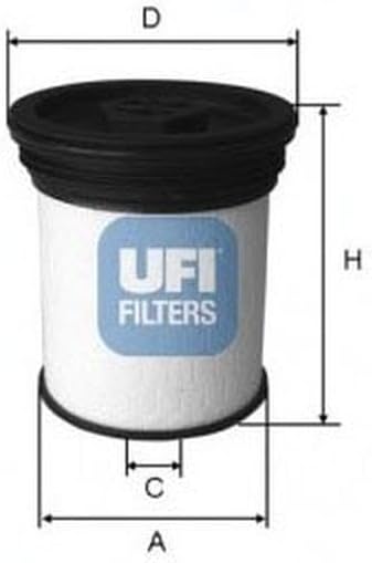 UFI Filters 26.019.01 Dieselfilter für Autos