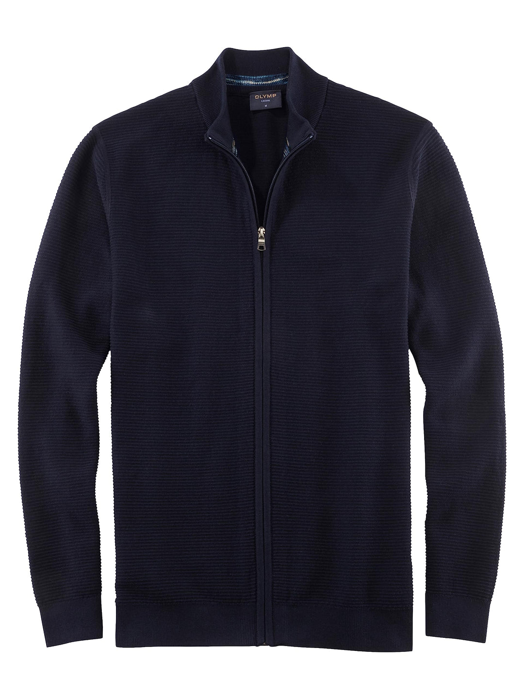 OLYMP Herren Strickjacke Casual Strick,Uni,Regular fit S Marine 18, S Marine 18