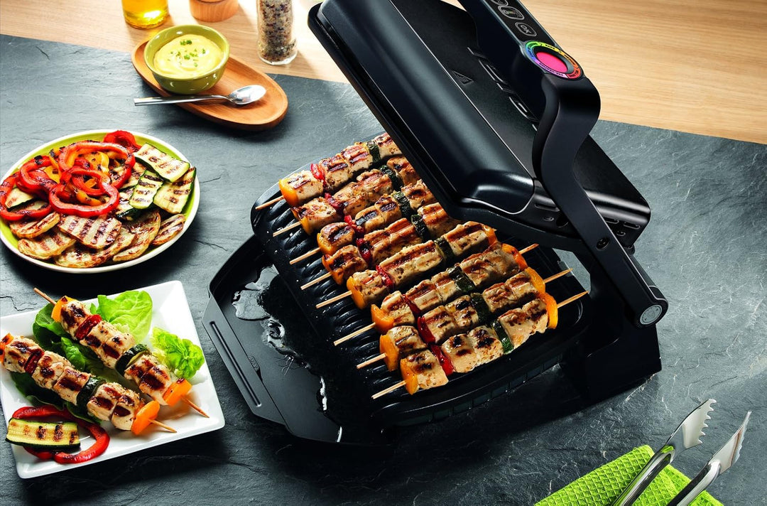 TEFAL GC7128 OPTIGRILL+ Kontaktgrill | 6 Automatikprogramme | Manueller Modus mit 4 Temperaturstufen