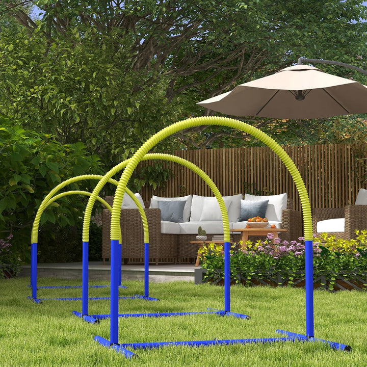 PawHut Hunde-Agility-Trainingsgeräte, Hund Agility Set, 4-teilges Agilityset für ältere Hunde, Hunde