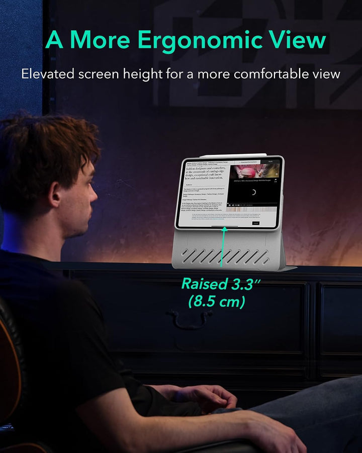 ESR Hülle für iPad Air 11 Zoll M4/M3/M2, iPad Air 8/7/6/5/4 (2026/2025/2024/2022/2020), drehbare Hül