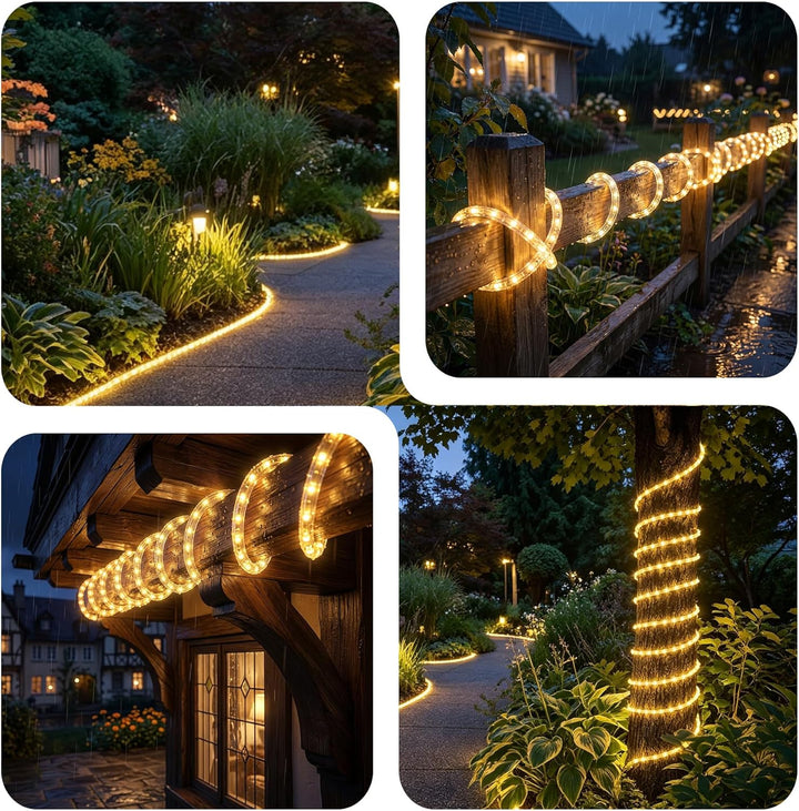 kefflum 14M LED Lichtschlauch,led schlauch, Lichterkette Licht Leiste 36LEDs/M Schlauch für Innen un