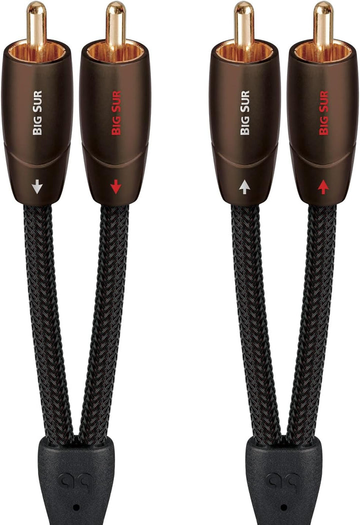 AudioQuest 1,5 m Big Sur RCA Audiokabel 1,5 m 2 x RCA Schwarz - Audiokabel (2 x RCA, 2 x RCA, Kupfer