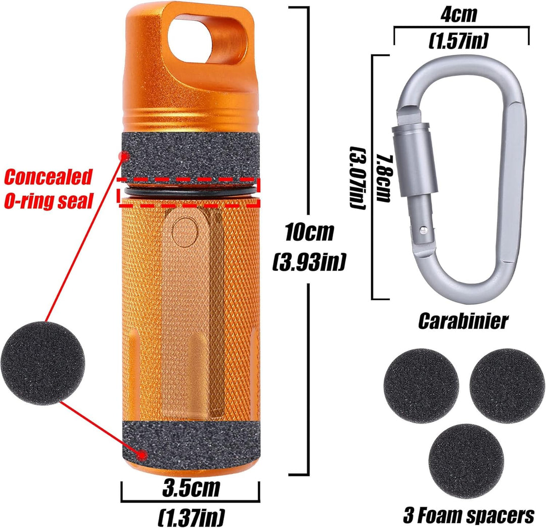 Aenllosi Tasche für Ledger Nano X/Nano S/Nano S Plus Hardware-Wallet,Orange.(Nur Tasche), Orange