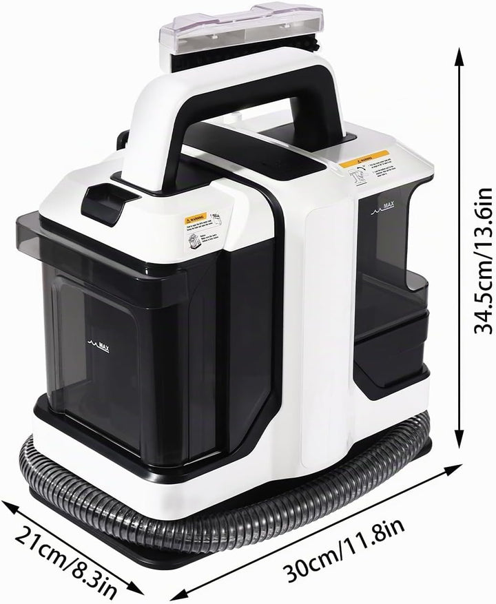 Handgeführte Reinigungsmaschine für Teppiche und Möbel, mit 2 Bürsten, 1080ml sauberes Wasser &amp; 850m