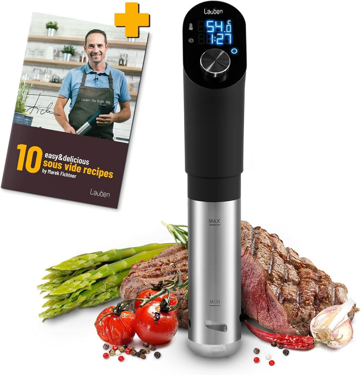 Lauben Sous Vide Stick SV01 Präzisionskocher - 1200W Profi Vakuum-Tauchthermostat für Ihr Zuhause |