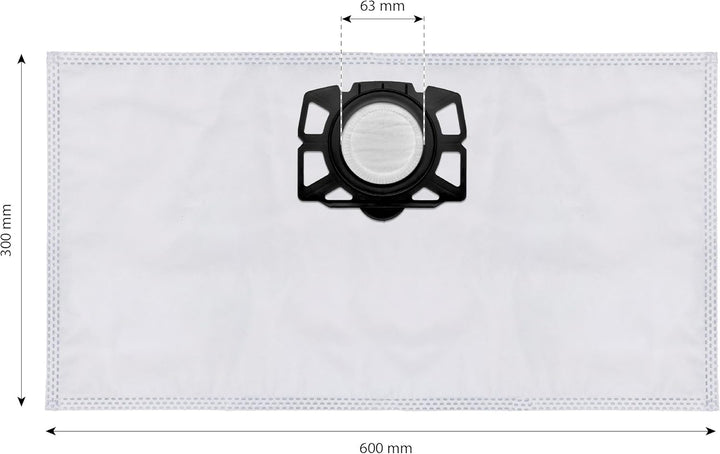 Invest - Staubsaugerbeutel Ersatz, Filtertüten Beutel Kompatibel mit Kärcher KFI 357 KFI357 KA 40 Er