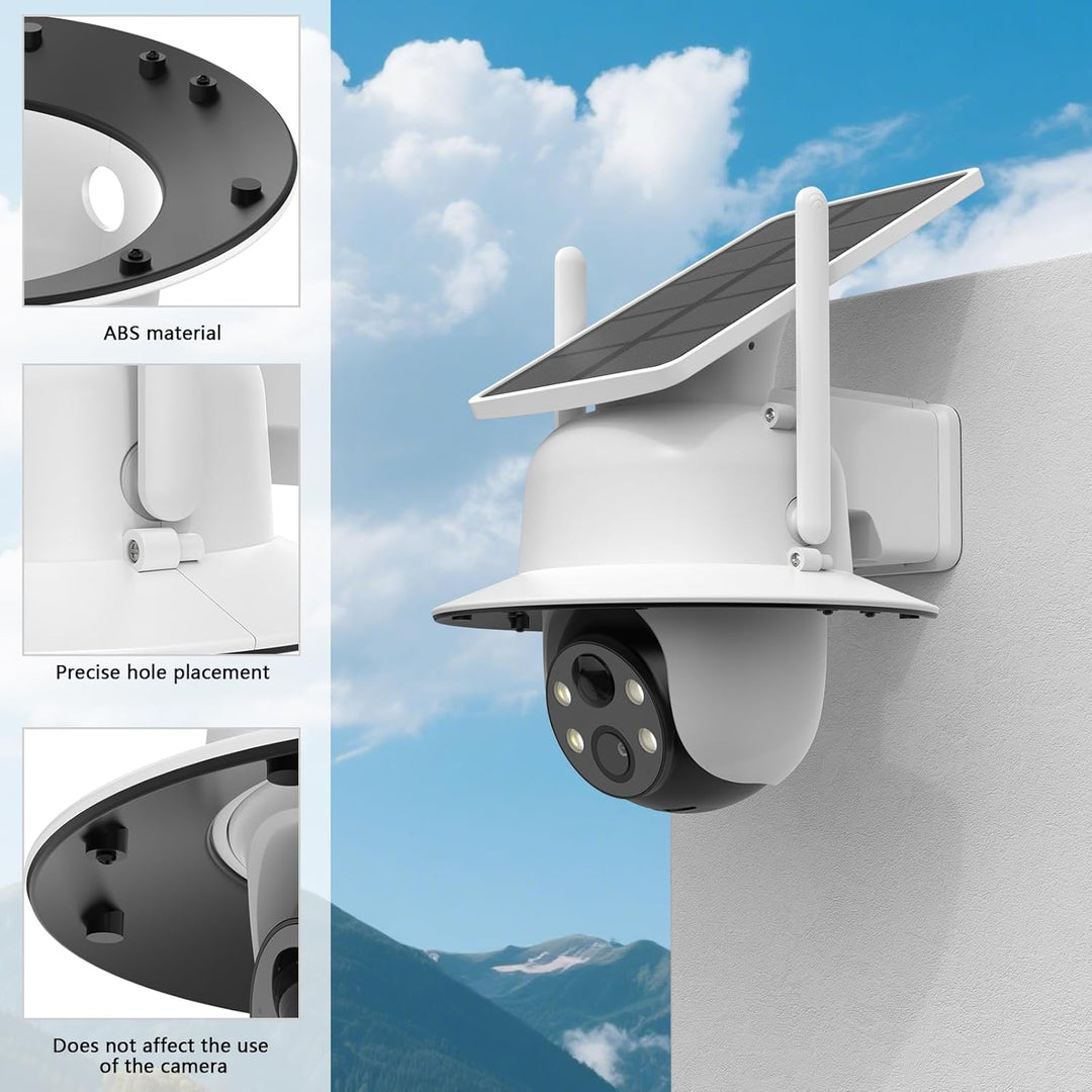 HOLACA Sun Rain Shade Kameraabdeckung Kompatibel mit AOSU 2K Überwachungskamera Aussen Akku Solar, K