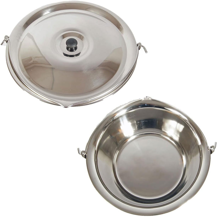 unbekannt Set Edelstahltopf Gulaschkessel 10 Liter + Deckel + GRATIS Schöpflöffel Suppentopf Hordent