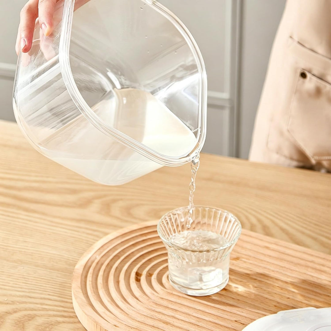 Griechischer Joghurtsieb,Waschbar Molkeabscheider mit Deckel,2500ML Joghurt Sieb Mit Filtertuch Wied