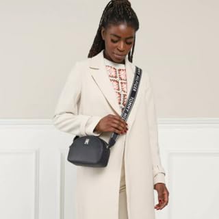 Tommy Hilfiger Damen Tommy Life Half Moon Kameratasche Crossovers Space Blue, Space Blue